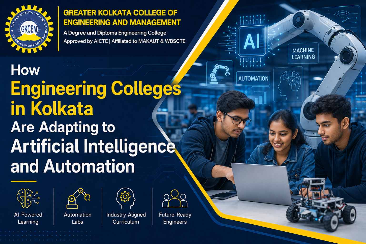How Engineering Colleges in Kolkata Are Adapting to Artificial Intelligence and Automation 4 engineering colleges in Kolkata